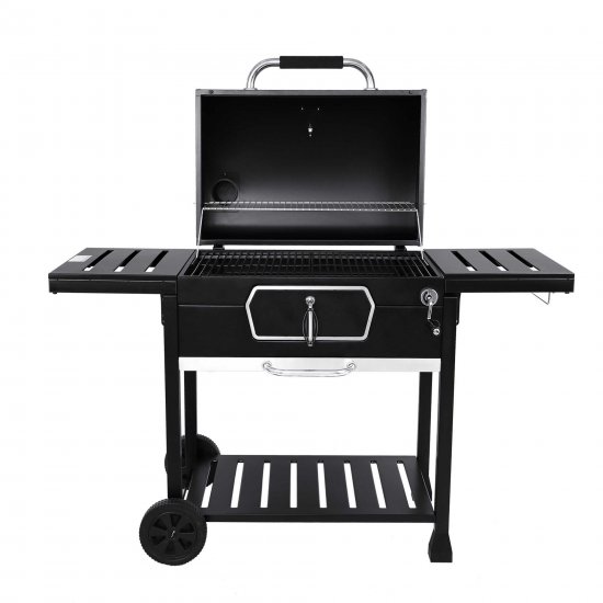 Royal Gourmet CD2030AN Deluxe 30-Inch Charcoal Grill, BBQ Smoker Picnic Camping Patio Backyard Cooking, Black