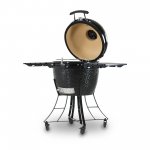 Pit Boss Kamado 24" Ceramic Kamado Black Grill with Side Shelves,71240