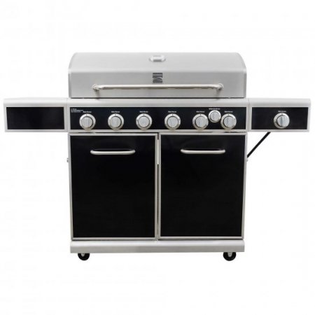 Kenmore 6 Burner Heavy Duty plus Side Burner and Rear Infrared Burner Gas Grill with Silk Screen Control Panel