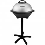 George Foreman, Silver, 12+ Servings Upto 15 Indoor/Outdoor Electric Grill, GGR50B, REGULAR