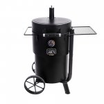 Oklahoma Joe's Bronco Charcoal Barrel Drum Analog Charcoal Vertical Food Smoker