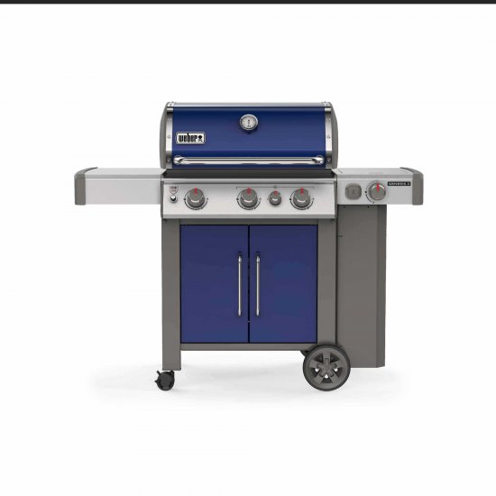 Weber Genesis II E-335 LP Gas Grill, Deep Ocean Blue