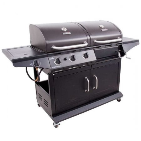 Char-Broil 1010 Deluxe LP Gas & Charcoal Cabinet Outdoor Grill