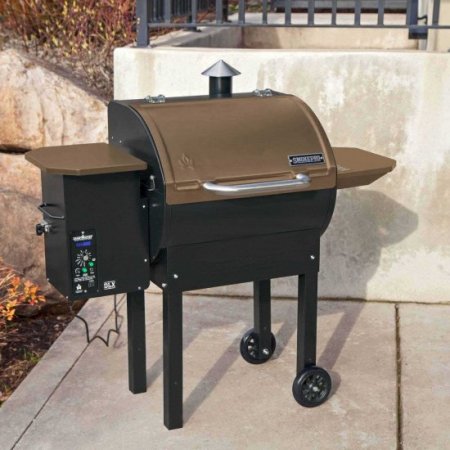 Camp Chef SmokePro DLX Wood Pellet Outdoor BBQ Grill and Smoker, Bronze | PG24B