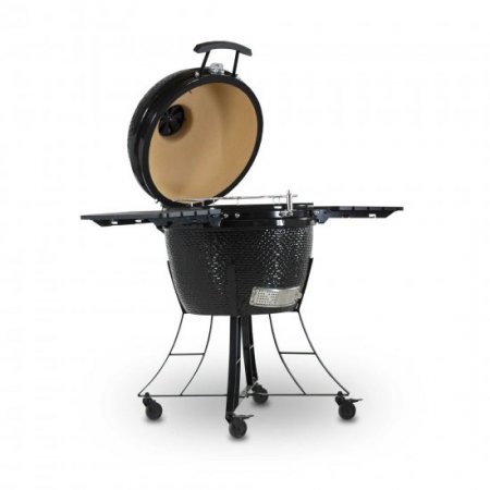 Pit Boss Kamado 24" Ceramic Kamado Black Grill with Side Shelves,71240