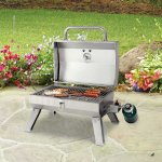 RevoAce 10,000 BTU Portable Gas Grill, Stainless Steel, GBT1754W