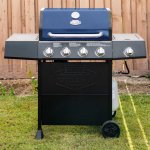 Expert Grill 4 Burner with Side Burner Propane Gas Grill in Blue