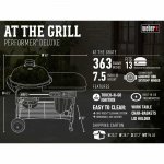 Weber 15501001 Performer Deluxe Charcoal Grill, 22-Inch, Touch-N-Go Gas Ignition System, Black