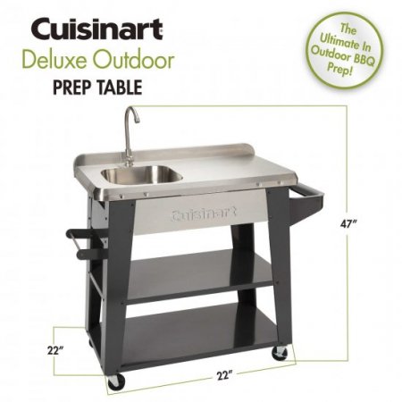 Cuisinart Deluxe Outdoor BBQ Prep Table