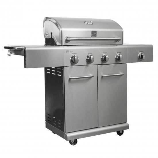 Kenmore 4 Burner 53000 BTU Stainless BBQ Propane Grill w/ Searing Side Burner