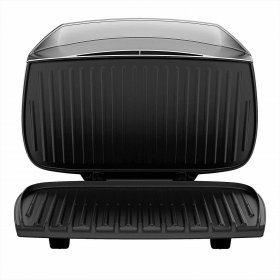 George Foreman 9-Serving Basic Plate Electric Grill And Panini Press, 144-Square-Inch, Platinum, Gr2144P