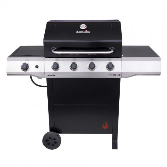 Char-Broil Performance 4-Burner Liquid Propane, (LP), Cart-Style Outdoor Gas Grill- Black