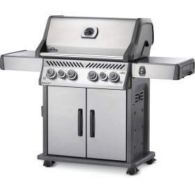Rogue SE 525 Propane Gas Grill with Infrared Rear and Side Burners, Stainless Steel