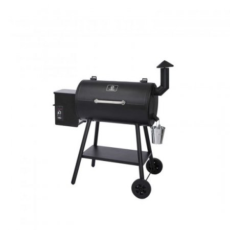 Z GRILLS ZPG-5502H 8 in 1 BBQ Pellet Grill Smoker w/ Digital Temp Control, Black