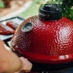 Kamado Joe Classic Joe I 18 inch Charcoal Grill in Blaze Red