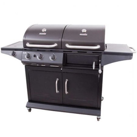 Char-Broil 1010 Deluxe LP Gas & Charcoal Cabinet Outdoor Grill