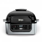Ninja Foodi 4-in-1 Indoor Grill with 4-Quart Air Fryer, Roast, & Bake, AG300