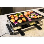 Swissmar Classic Raclette Grill - Black Non-Stick Reversible - 8 Person