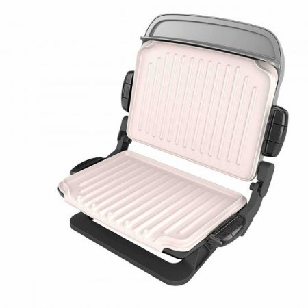 George Foreman Evolve Grill With Waffle Plates And Ceramic Grill Plates - Platinum