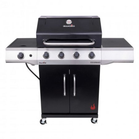 Char-Broil Performance 4-Burner Liquid Propane, (LP), Cabinet-Style Outdoor Gas Grill- Black