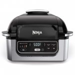 Ninja AG301 Foodi 5-in-1 Indoor Grill with Air Fry, Roast, Bake & Dehydrate, Black/Silver (Certified Refurbished)