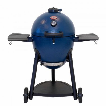 Char-Griller 31" Sapphire Blue Charcoal Kamado Grill with Triple Wall Steel