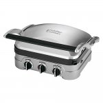 Cuisinart 5-in-1 Griddler with Waffle Plates Attachment (Brushed Stainless Steel) (Certified Refurbished)