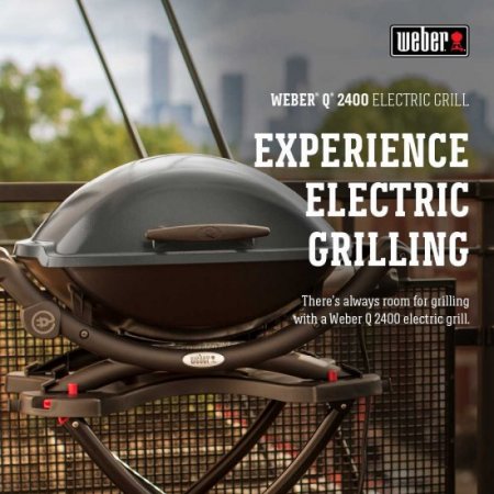 Weber Q 2400 Electric Grill, Dark Gray