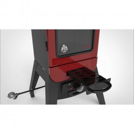 Pit Boss 2 Series Gas Vertical Smoker, 542Sq in. Wood Chip Smoker, Red