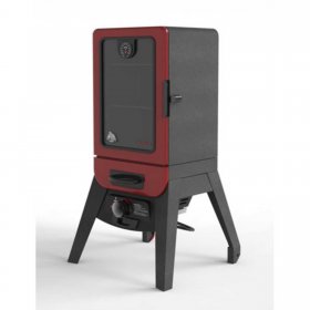 Pit Boss 2 Series Gas Vertical Smoker, 542Sq in. Wood Chip Smoker, Red