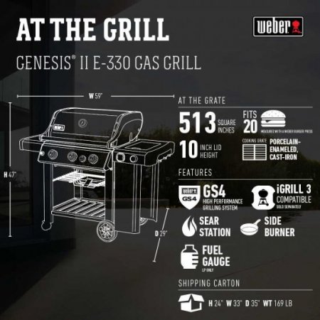 Weber Genesis II E-330 NG Black