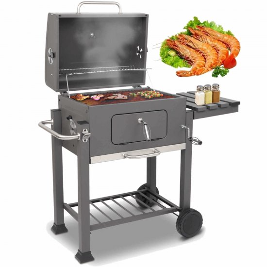 Segmart 16.5\" Charcoal Grill with Heat Resistant Handle