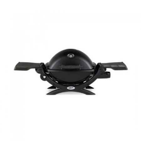 Weber Q 1200 Gas Grill (Black) Grill Master Bundle