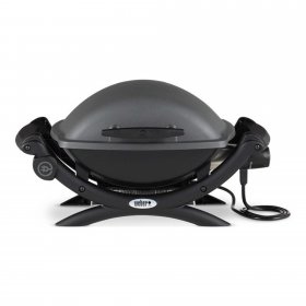 Weber Q 1400 Electric Grill (Black) All-in-One Bundle