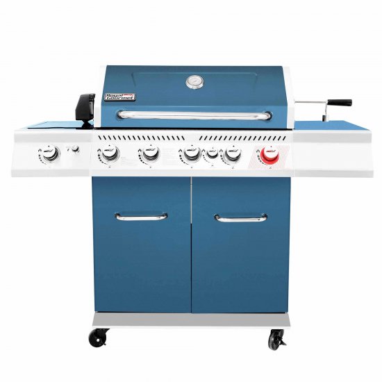 Royal Gourmet GA5403B 5-Burner BBQ Cabinet Style Gas Grill with Rotisserie Kit, Rear Burner, Rear Burner and Side Burner