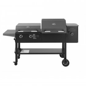 Expert Grill Concord 3-In-1 Pellet Grill, Smoker, and Propane Gas Griddle