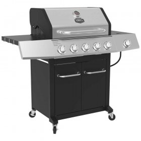 Expert Grill 5-Burner Propane Gas Grill with Side Burner