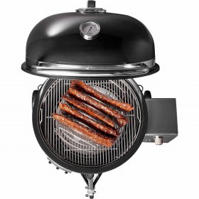 Weber 24 in. Summit E6 Charcoal Kamado Grill and Smoker Black - Case Of: 1;